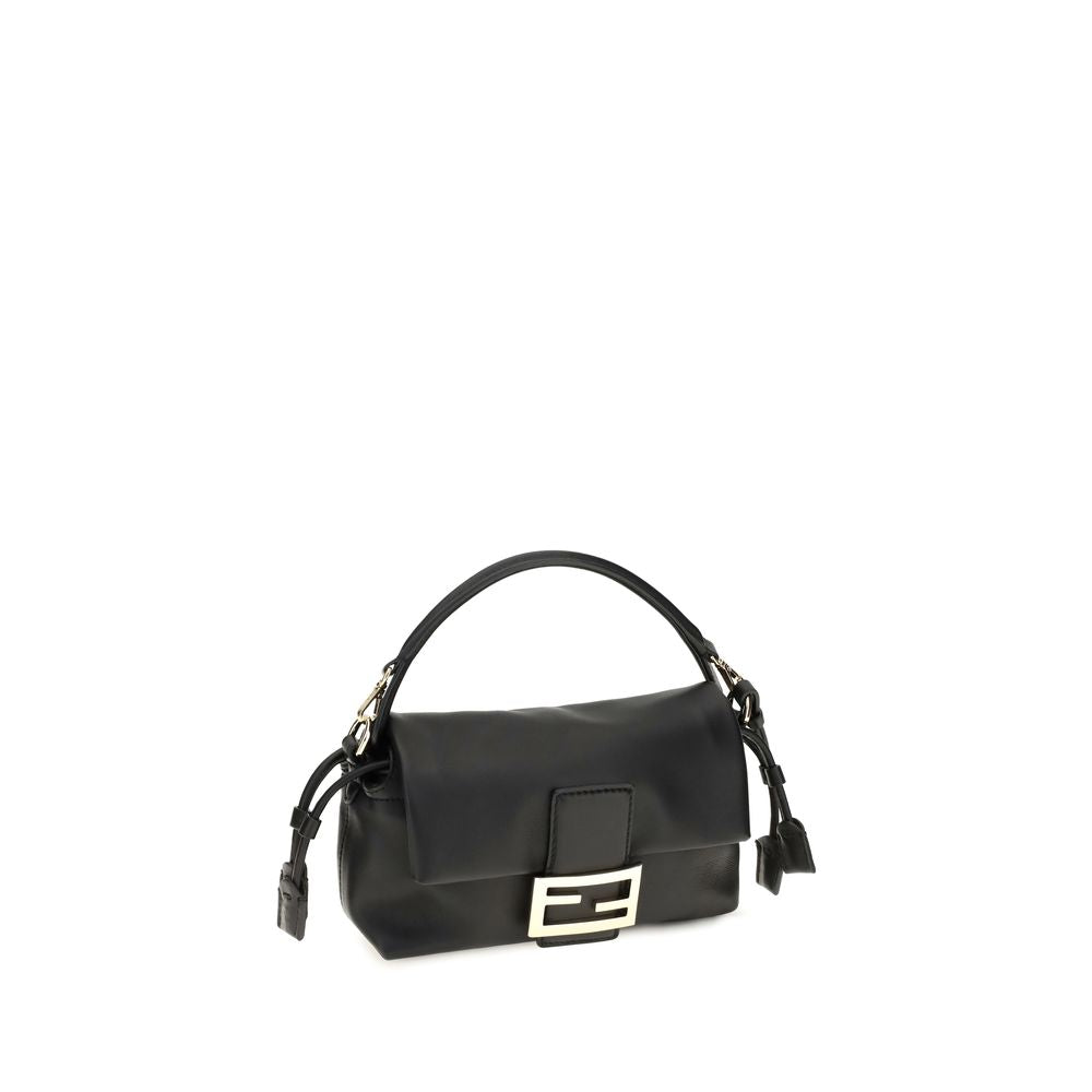 Fendi Baguette Soft Black Nappa Leather Shoulder Bag