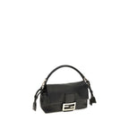 Fendi Baguette Soft Black Nappa Leather Shoulder Bag