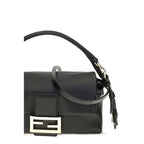Fendi Baguette Soft Black Nappa Leather Shoulder Bag