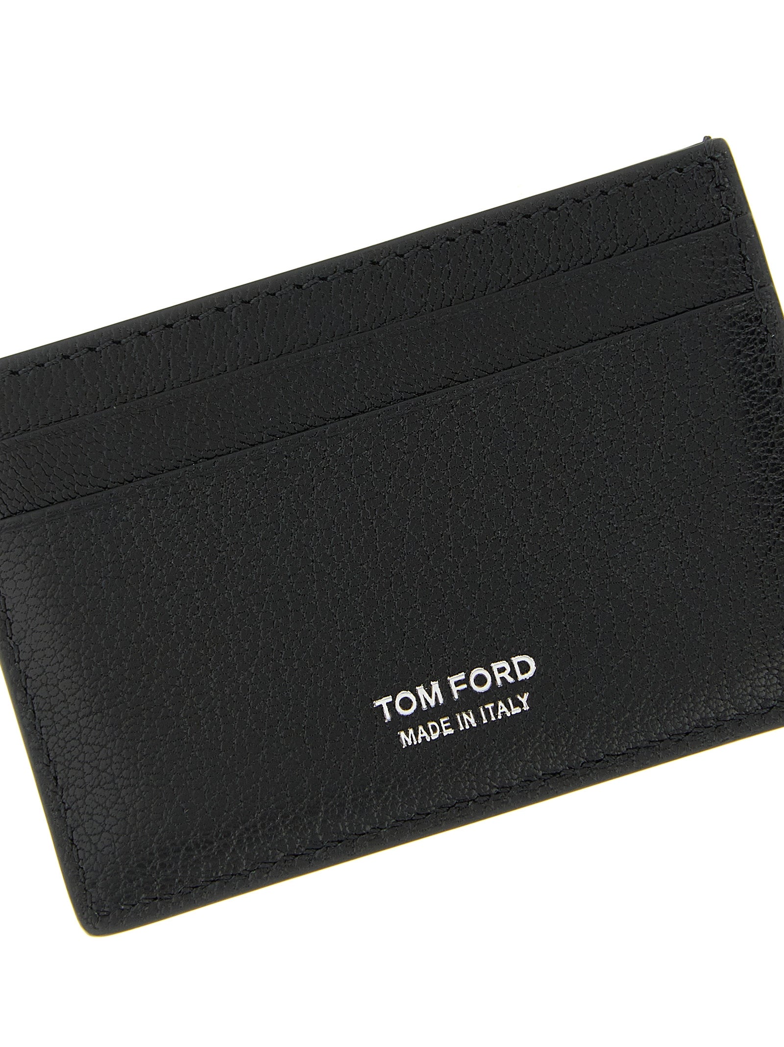 Tom Ford T-Line Black Leather Card Holder