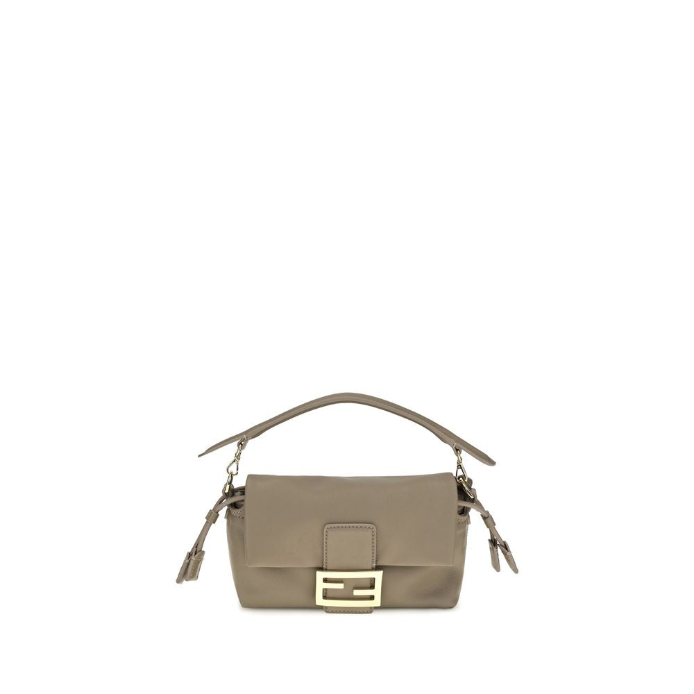 Fendi Small Baguette Beige Nappa Leather Bag