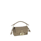 Fendi Small Baguette Beige Nappa Leather Bag