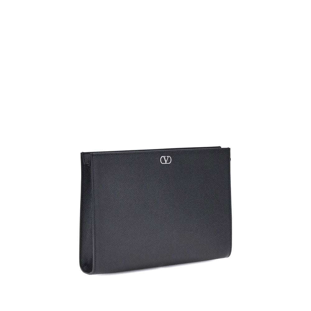Valentino Garavani VLogo Leather Wrist Pouch