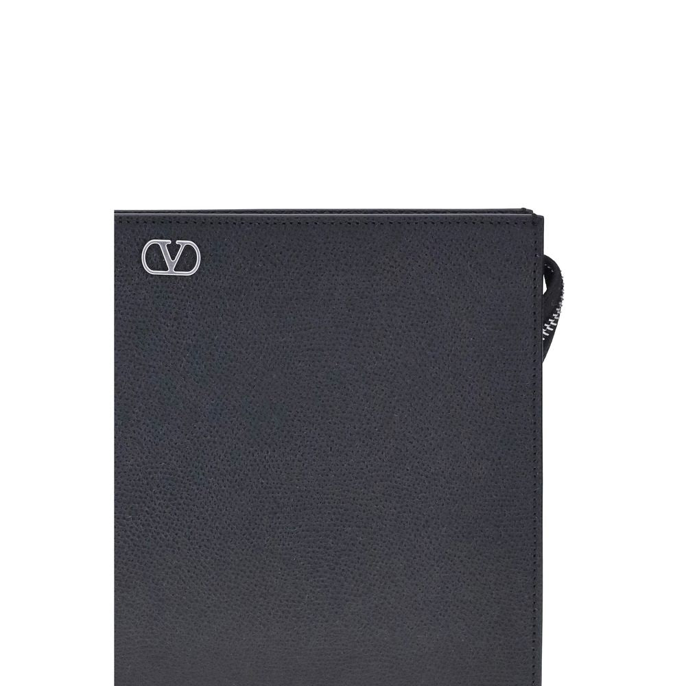 Valentino Garavani VLogo Leather Wrist Pouch