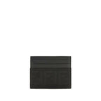 Fendi FF Jacquard Black Card Holder