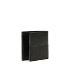 Fendi FF Jacquard Black Leather Bifold Wallet