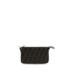Fendi FF Jacquard Brown Shoulder Bag