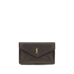 Saint Laurent Brown Lamb Ovis Aries Aries Wallet