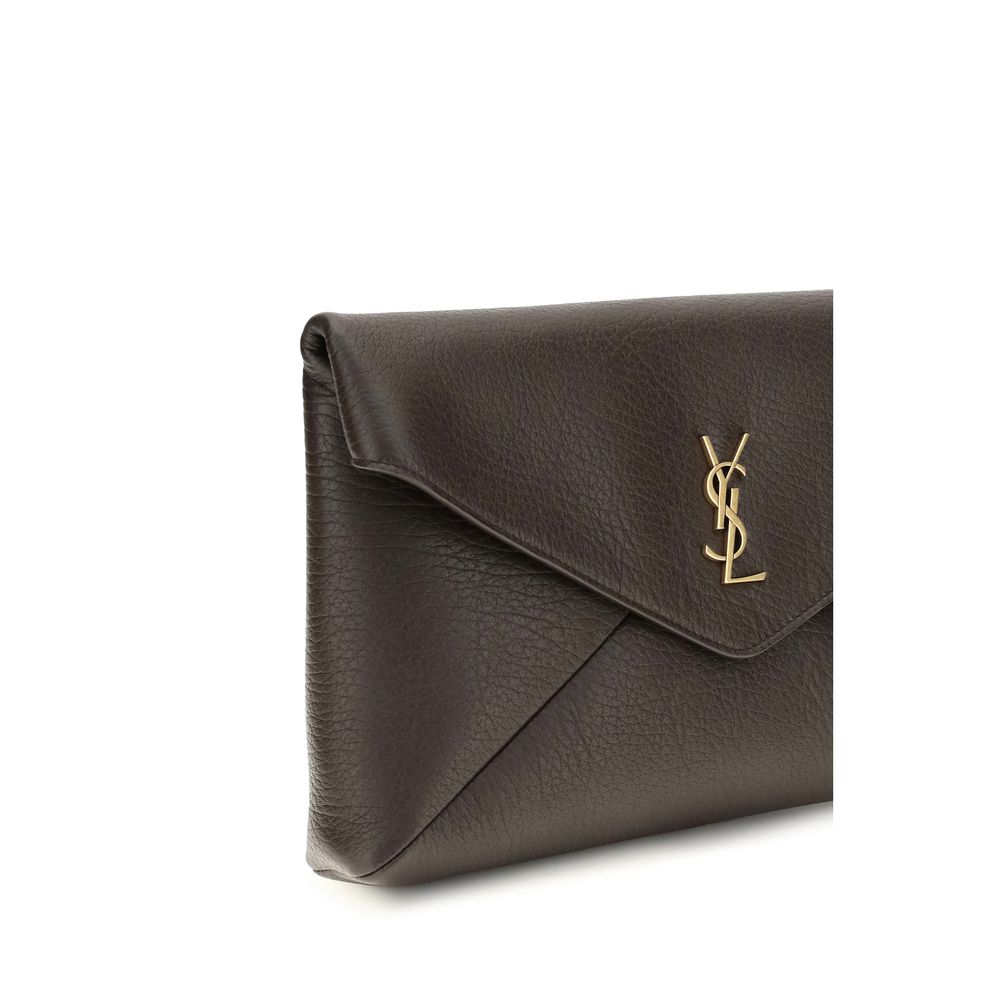Saint Laurent Brown Lamb Ovis Aries Aries Wallet