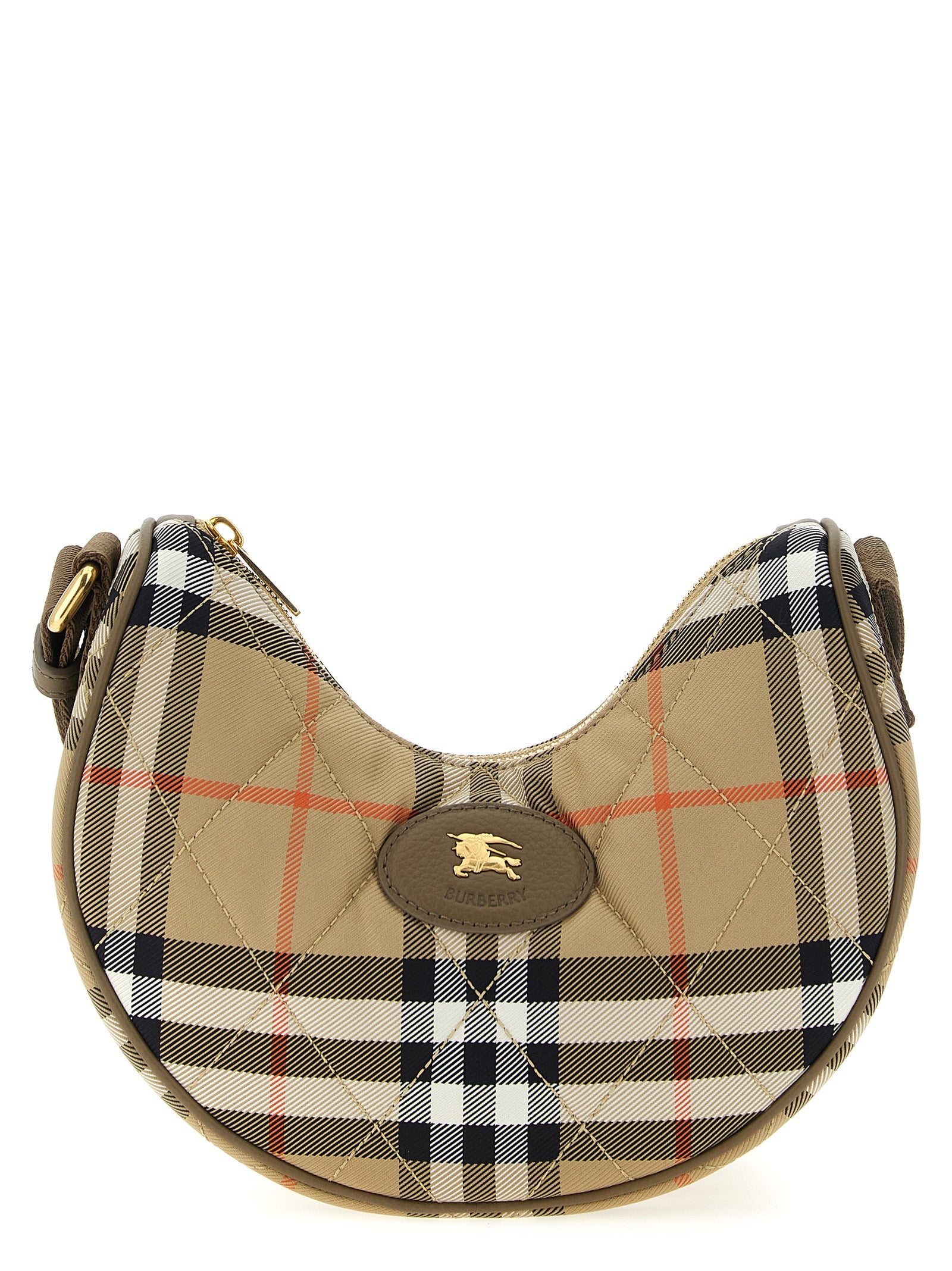 Burberry Horseshoe Check Crossbody Bag