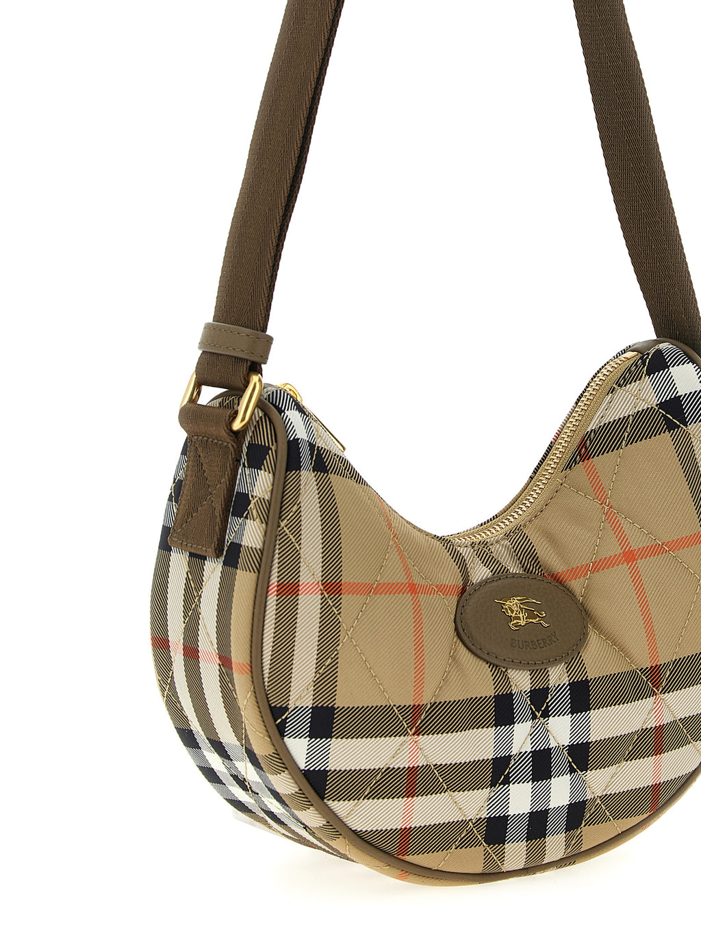 Burberry Horseshoe Check Crossbody Bag