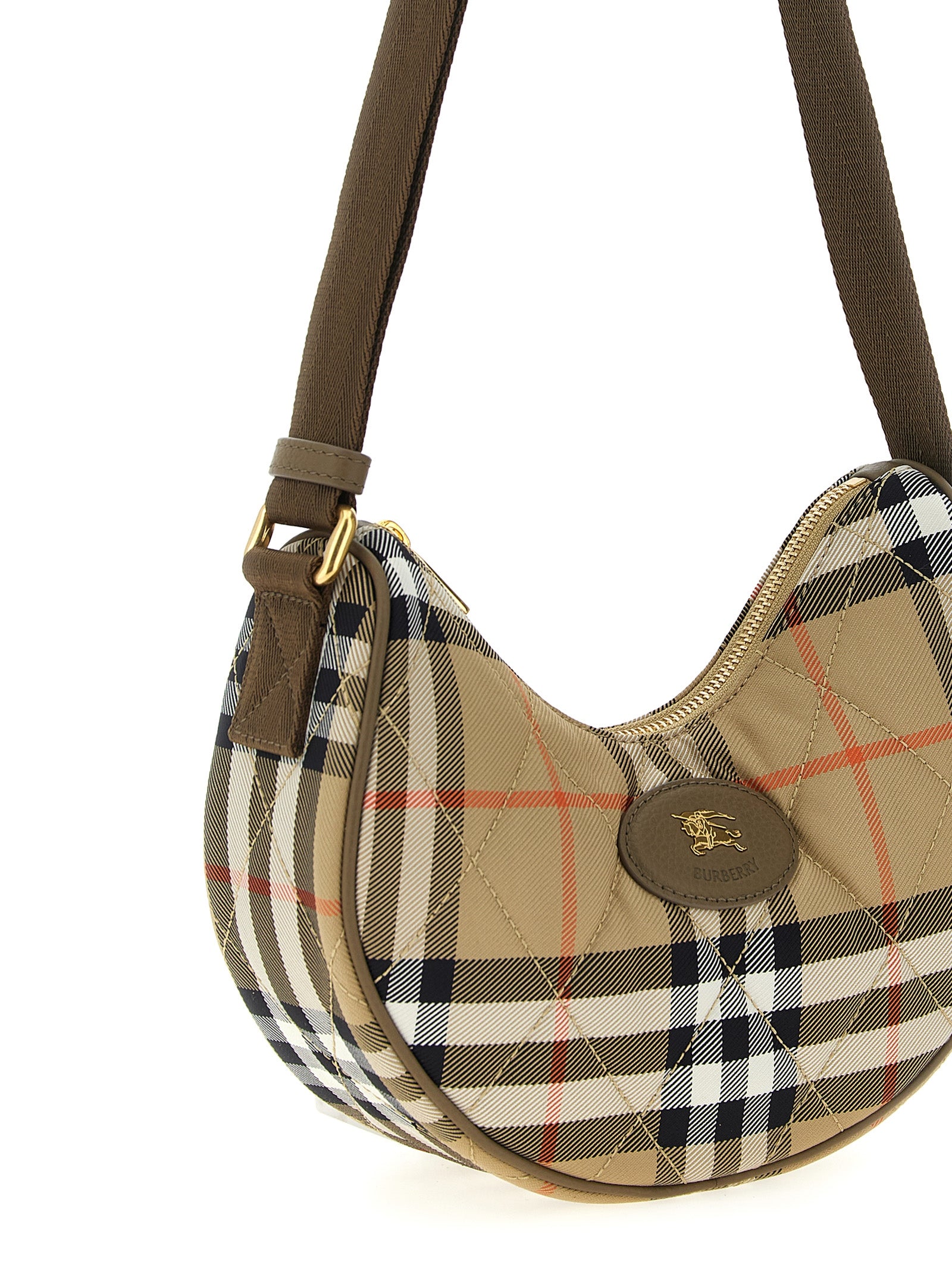 Burberry Horseshoe Check Crossbody Bag