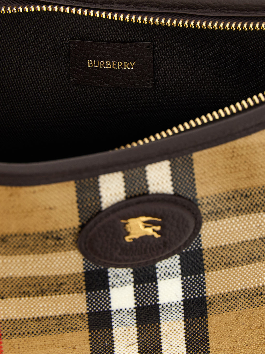 Burberry Highlands Mini Check Shoulder Bag