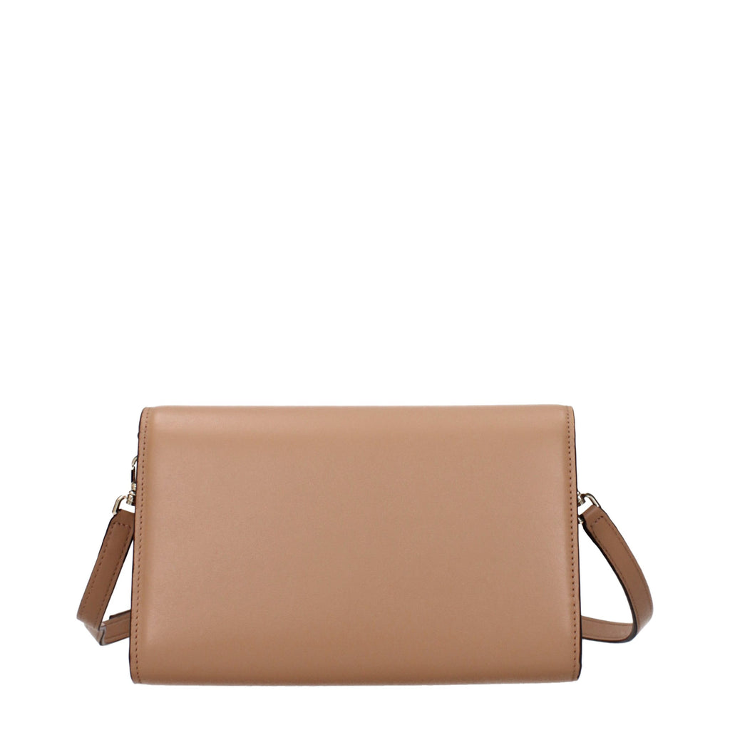 Jimmy Choo Avenue Brown Leather Clutch Bag