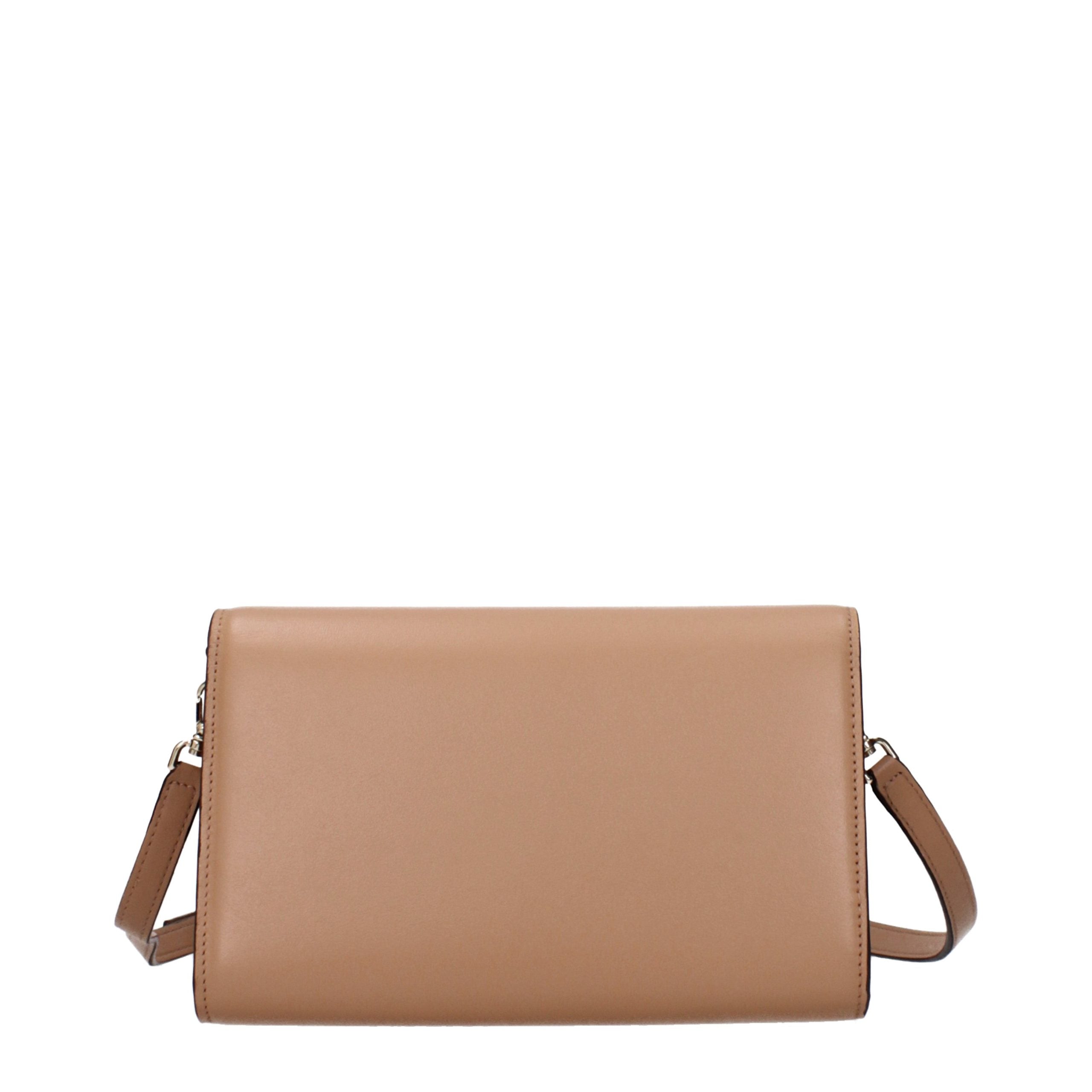 Jimmy Choo Avenue Brown Leather Clutch Bag