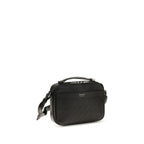 Ferragamo Gancini Black Leather Crossbody Bag