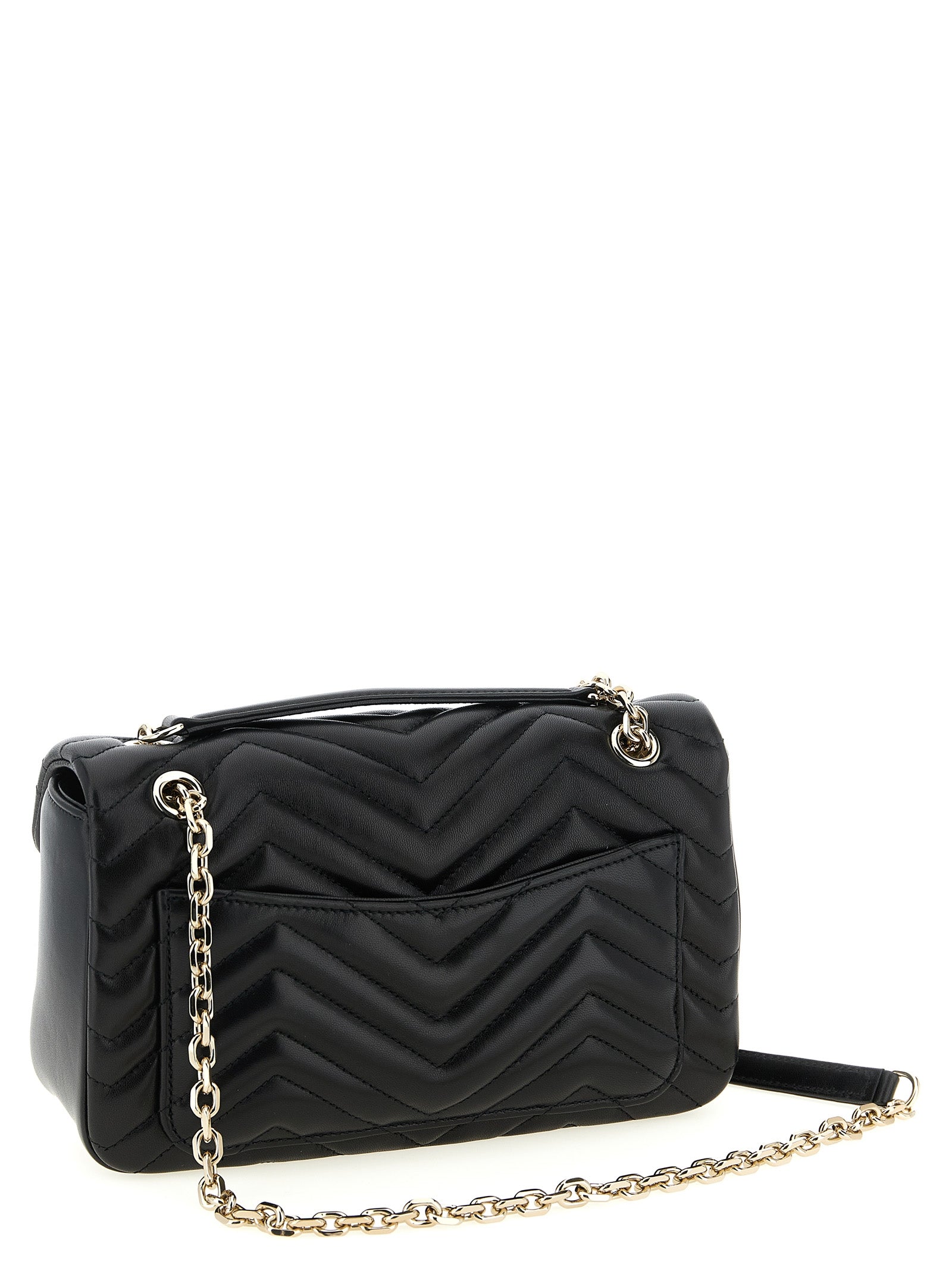 Gucci GG Marmont Black Leather Chain Shoulder Bag