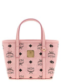 MCM X-Mini Toni Top-Zip Shopper in Visetos Soft Pink