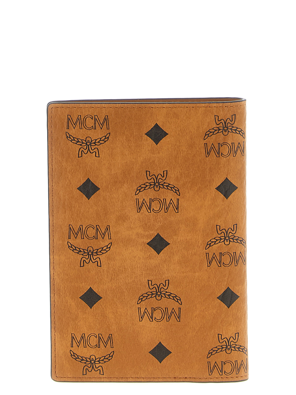 MCM Ottomar Passport Holder in Visetos Cognac