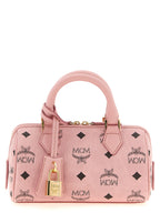 MCM Mini Ella Boston Bag in Visetos Soft Pink