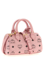 MCM Mini Ella Boston Bag in Visetos Soft Pink