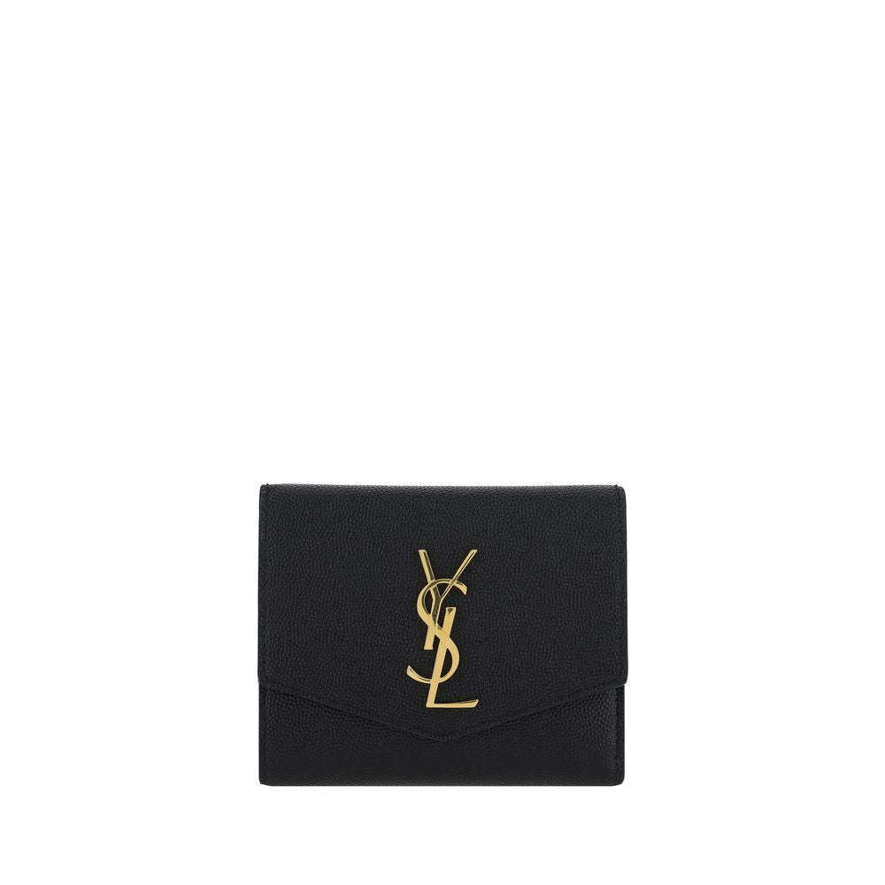 Saint Laurent Uptown Compact Wallet Black
