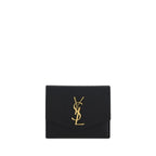 Saint Laurent Uptown Compact Wallet Black