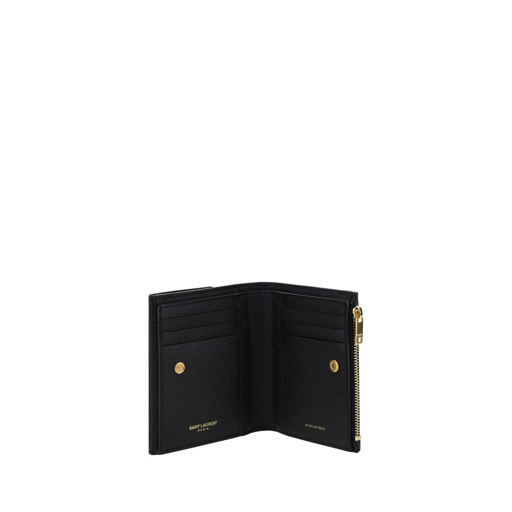 Saint Laurent Uptown Compact Wallet Black