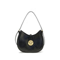 Versace Emblème Black Nappa Leather Hobo Bag
