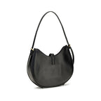 Versace Emblème Black Nappa Leather Hobo Bag