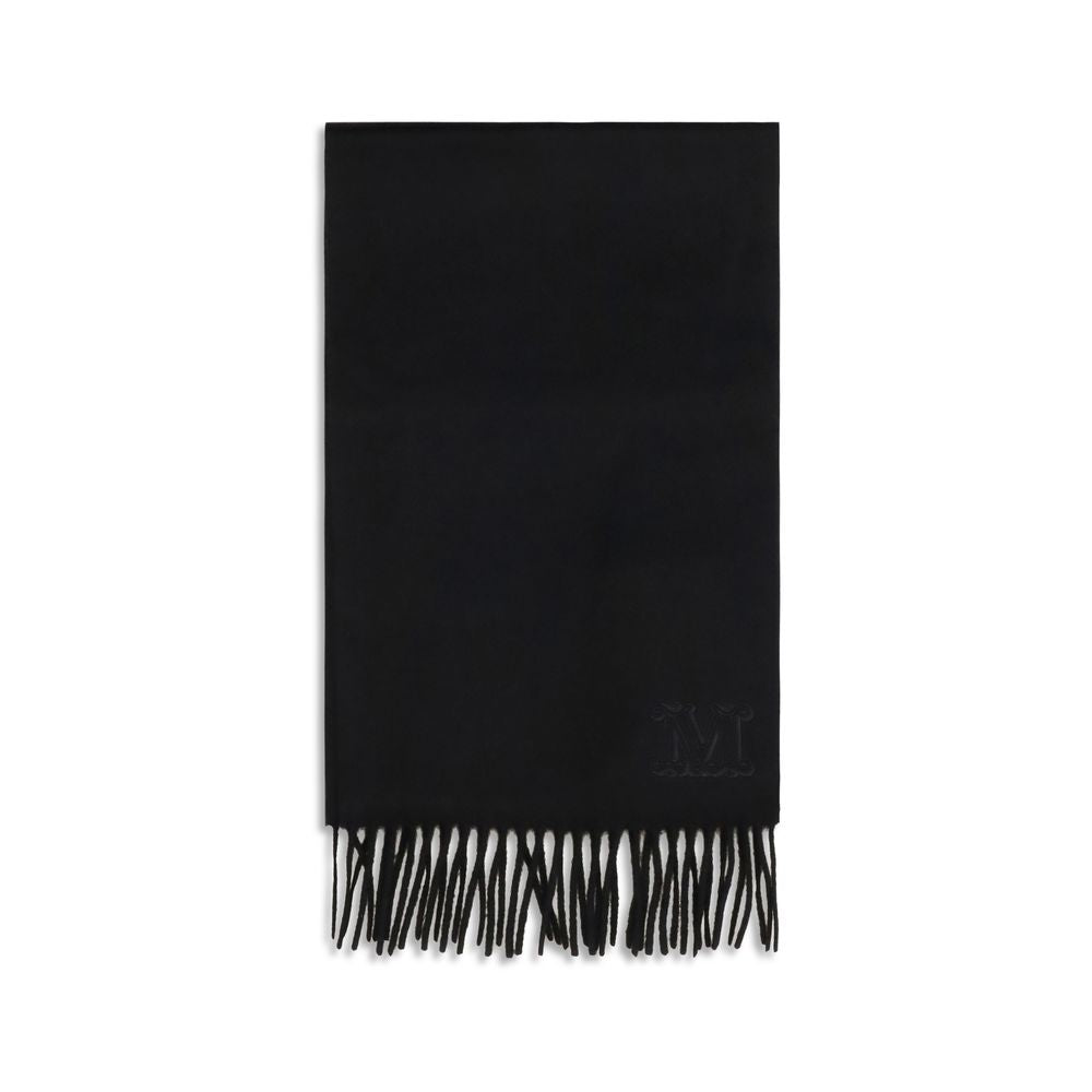 Max Mara Black Cashmere Scarf