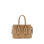 Marc Jacobs Babe City Tote In Felted Suede Hazelnut