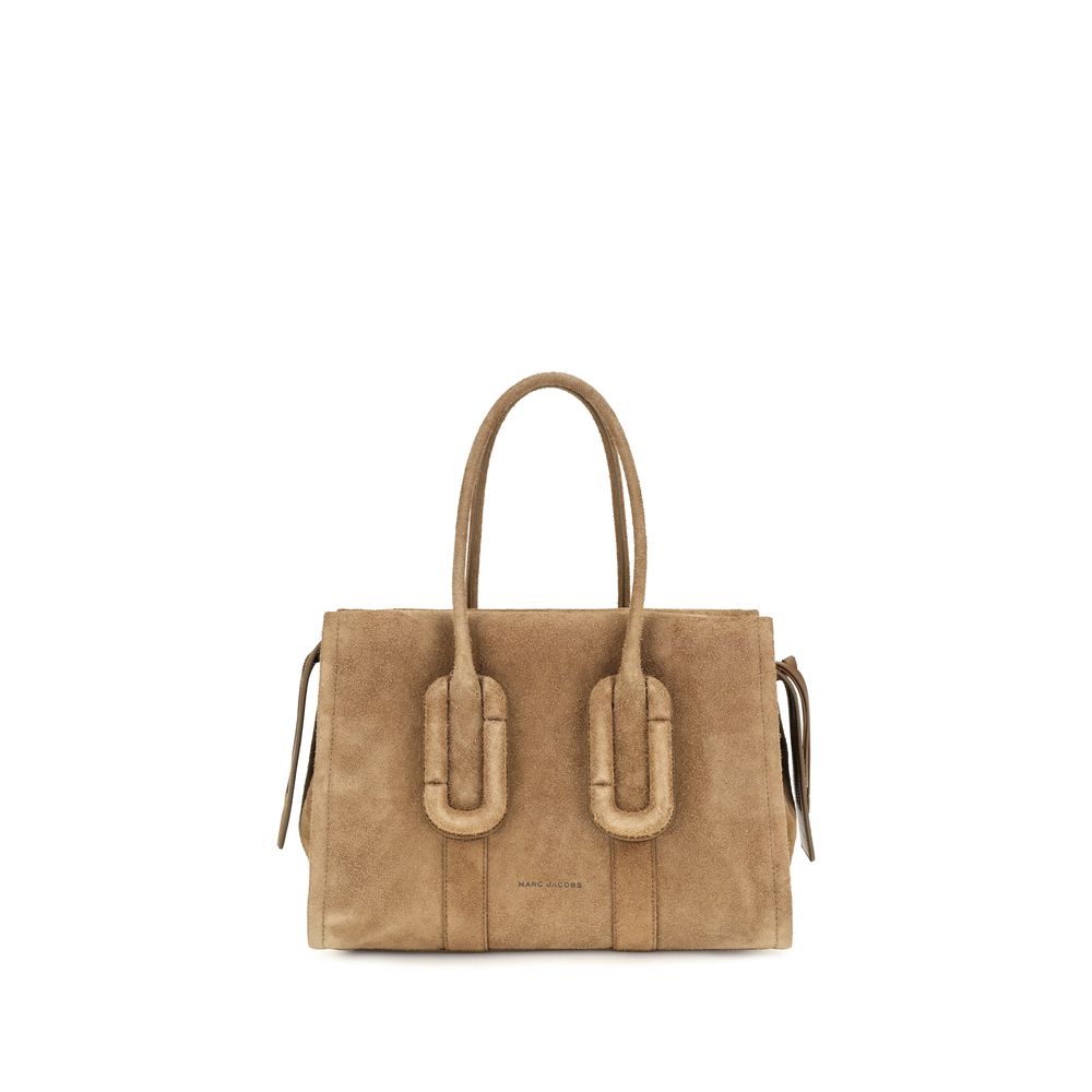Marc Jacobs Babe City Tote In Felted Suede Hazelnut