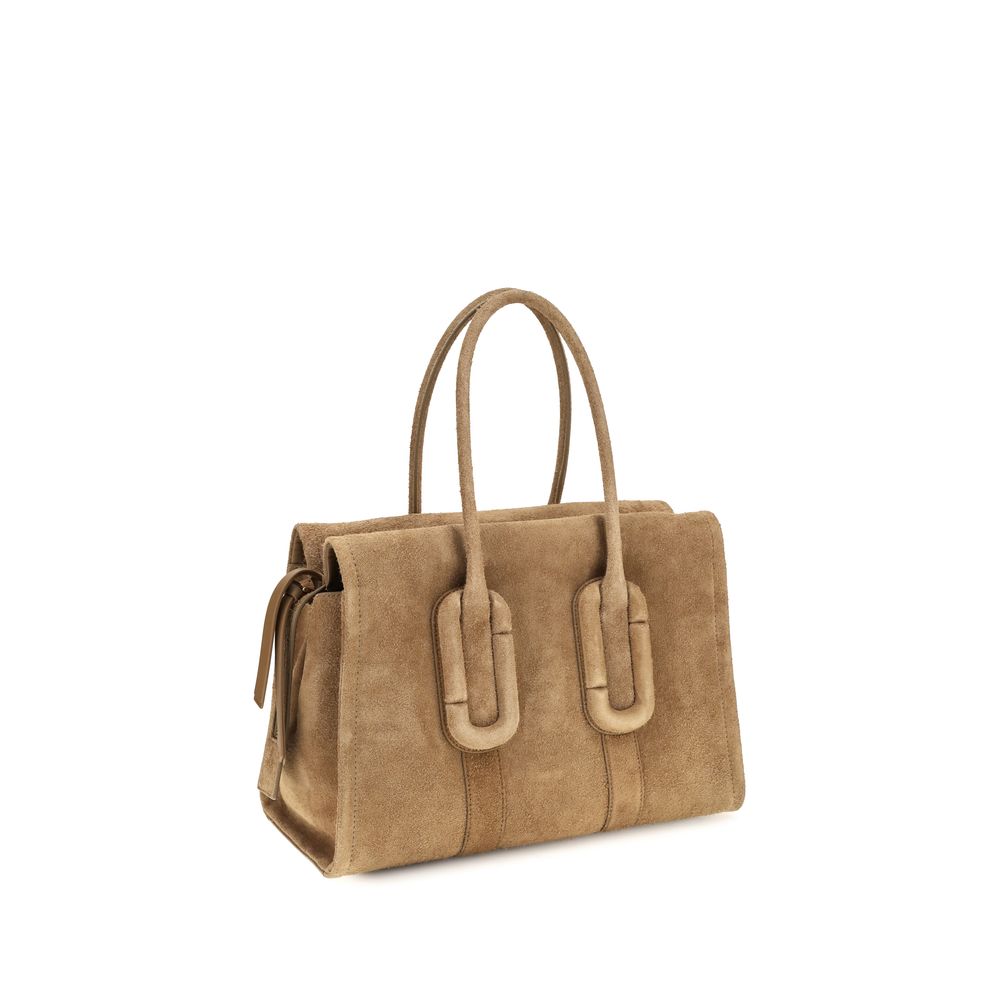 Marc Jacobs Babe City Tote In Felted Suede Hazelnut