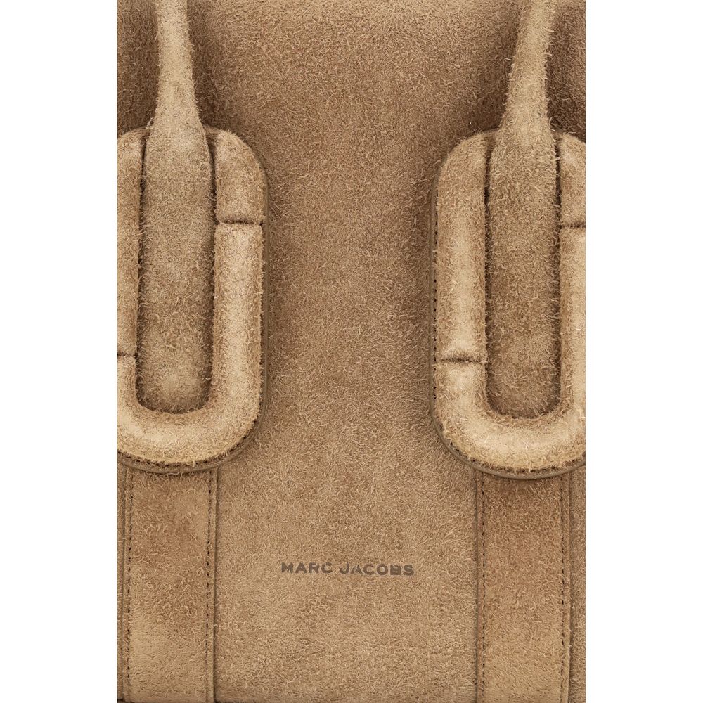 Marc Jacobs Babe City Tote In Felted Suede Hazelnut
