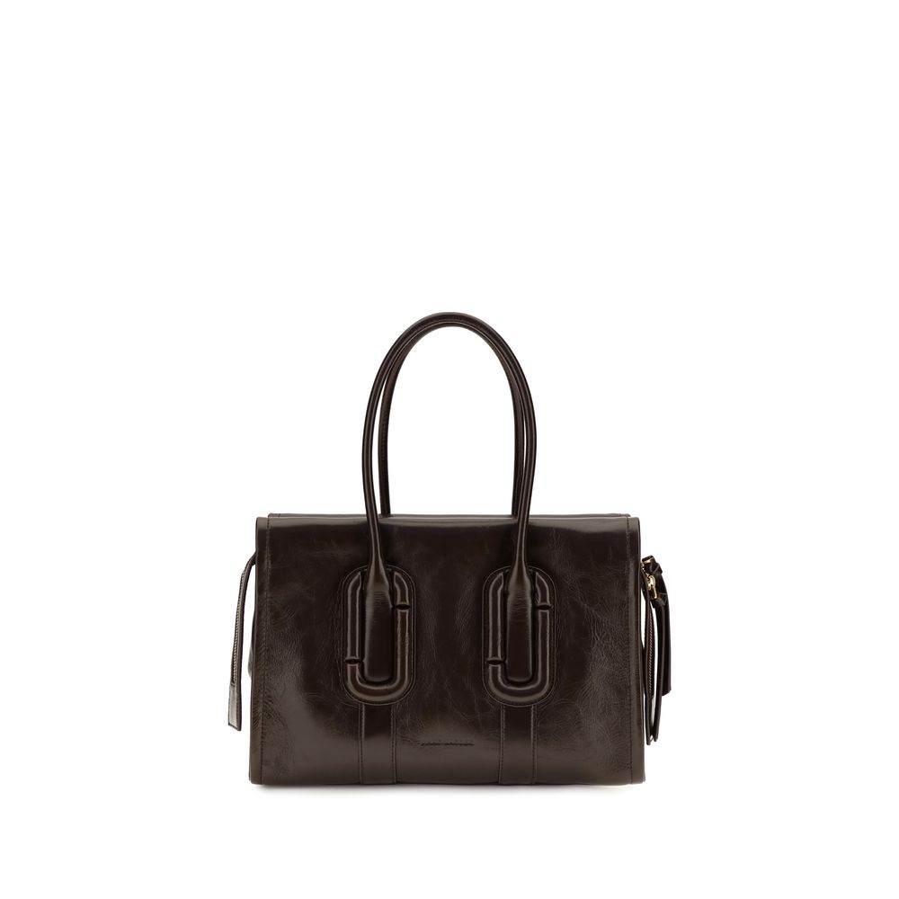 Marc Jacobs Babe City Tote In Crinkle Leather Fondant