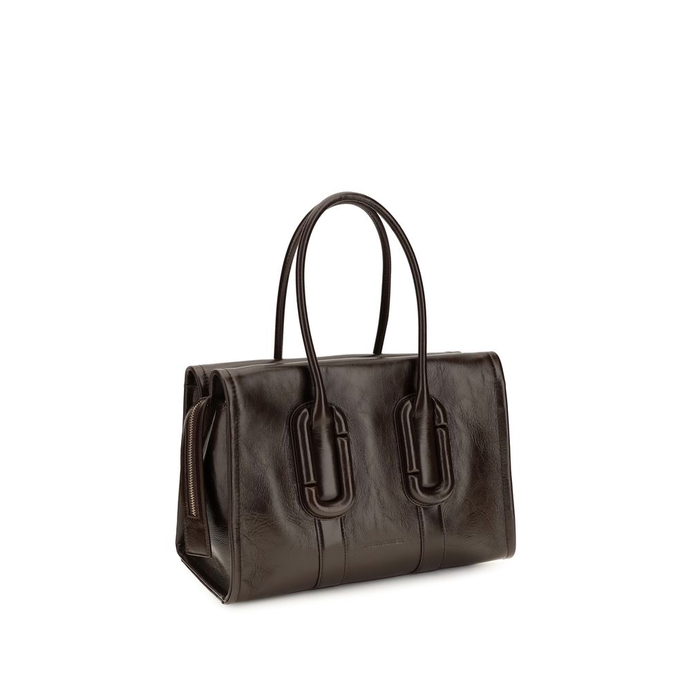 Marc Jacobs Babe City Tote In Crinkle Leather Fondant