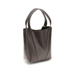 Chloé Small Spin Grained Leather Tote Bag Kohl Brown
