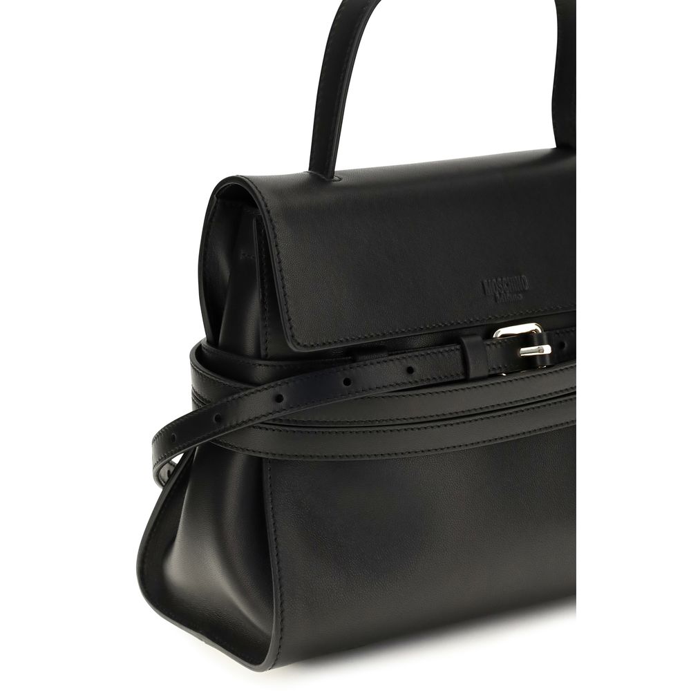Moschino Tie Me Regular Handbag Black