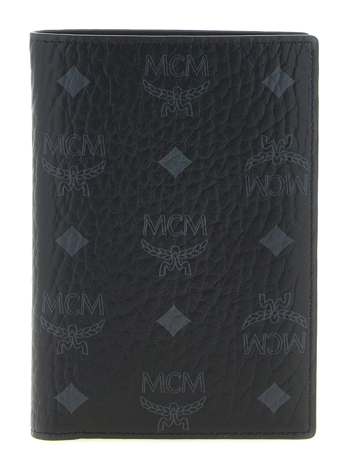 MCM Ottomar Passport Holder in Visetos Black