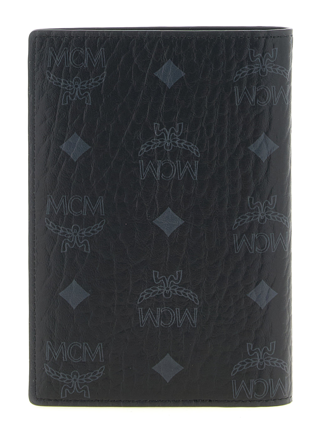 MCM Ottomar Passport Holder in Visetos Black