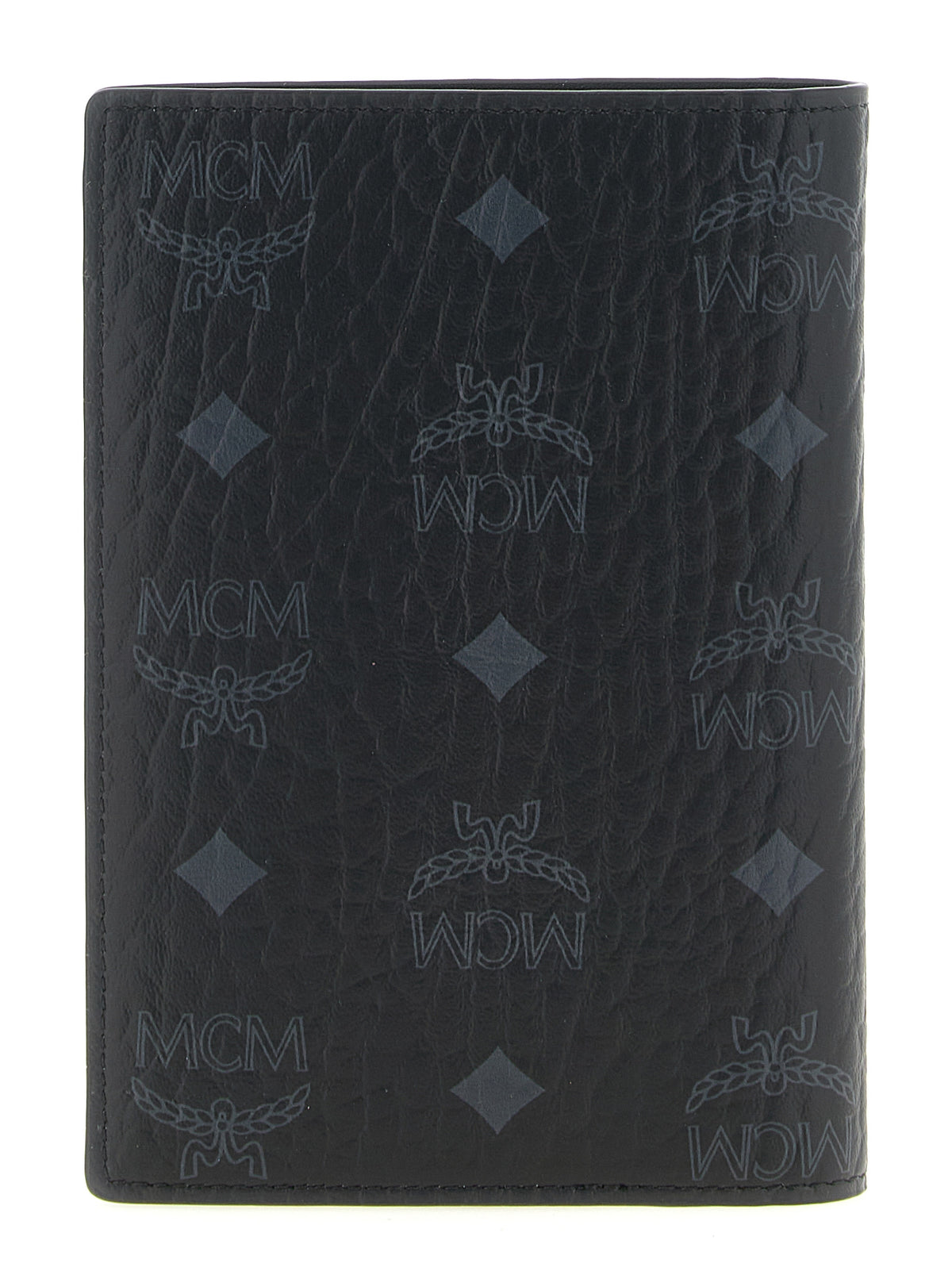 MCM Ottomar Passport Holder in Visetos Black