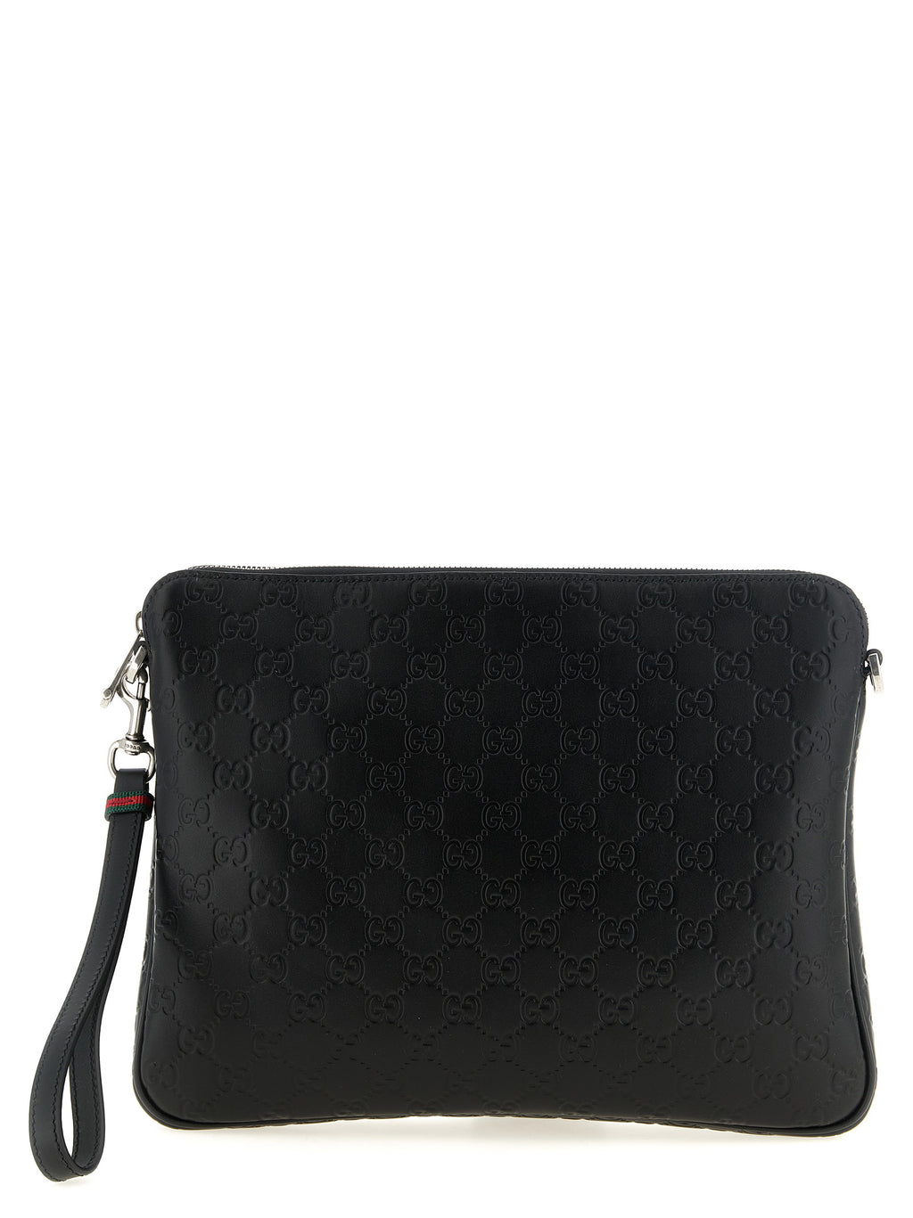 Gucci GG Emblem Medium Crossbody Bag Black