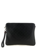 Gucci GG Emblem Medium Crossbody Bag Black