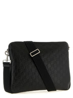 Gucci GG Emblem Medium Crossbody Bag Black