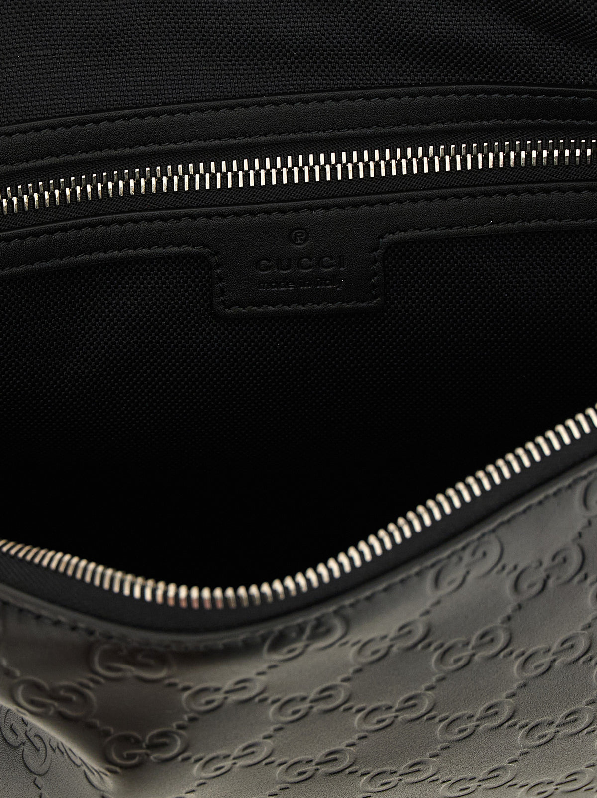 Gucci GG Emblem Medium Crossbody Bag Black