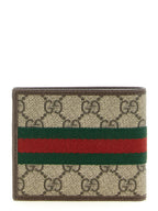 Gucci Ophidia Bi-Fold Wallet Beige Dark Brown