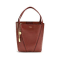 Chloé Small Spin Grained Leather Tote Bag Tiziano Red