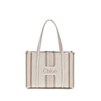 Chloé Woody Loop Canvas Tote Bag Nude
