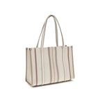 Chloé Woody Loop Canvas Tote Bag Nude